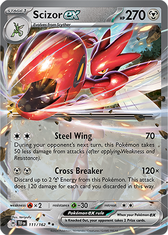Karta Pokemon 111 162 Scizor ex [Temporal Forces].JPG