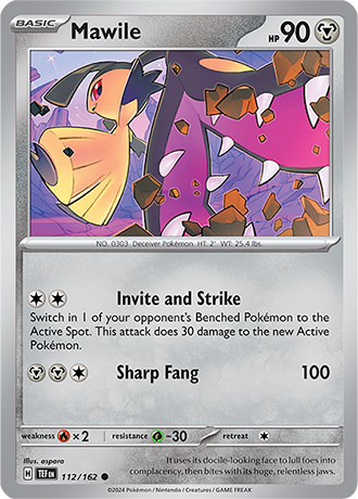 Karta Pokemon 112 162 Mawile [Temporal Forces].JPG