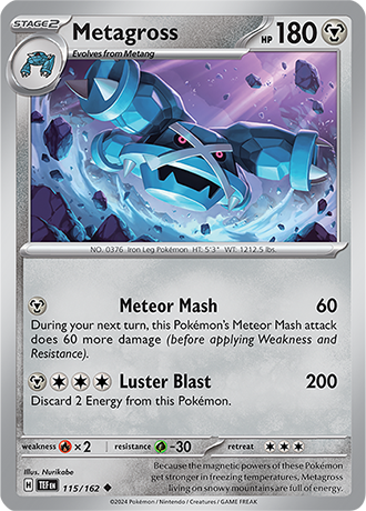 Karta Pokemon 115 162 Metagross [Temporal Forces].JPG