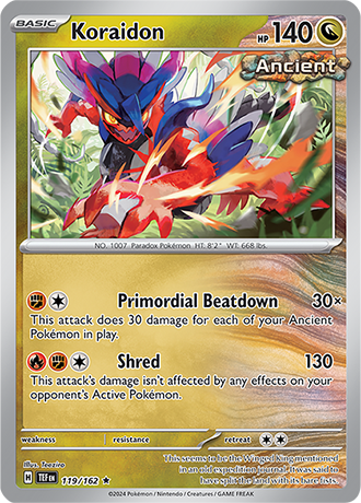Karta Pokemon 119 162 Koraidon [Temporal Forces].JPG