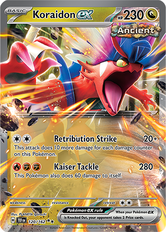 Karta Pokemon 120 162 Koraidon ex [Temporal Forces].JPG