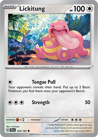 Karta Pokemon 124 162 Lickitung [Temporal Forces].JPG