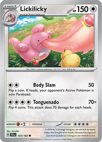 Karta Pokemon 125 162 Lickilicky [Temporal Forces].JPG