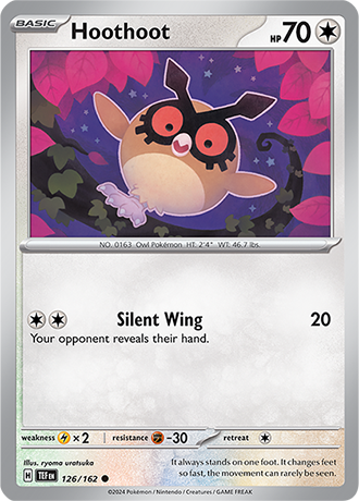 Karta Pokemon 126 162 Hoothoot [Temporal Forces].JPG