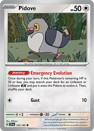Karta Pokemon 133 162 Pidove [Temporal Forces].JPG