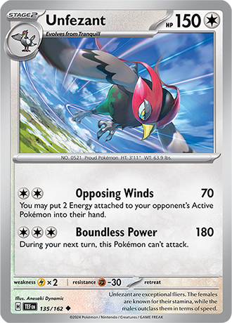 Karta Pokemon 135 162 Unfezant [Temporal Forces].JPG