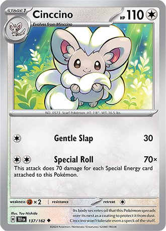 Karta Pokemon 137 162 Cinccino [Temporal Forces].JPG