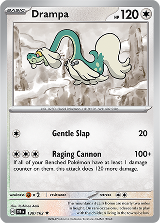 Karta Pokemon 138 162 Drampa [Temporal Forces].JPG