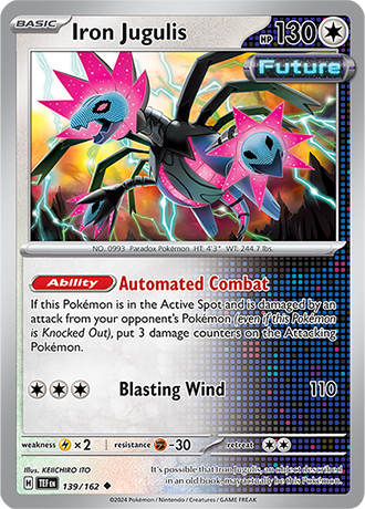 Karta Pokemon 139 162 Iron Jugulis [Temporal Forces].JPG