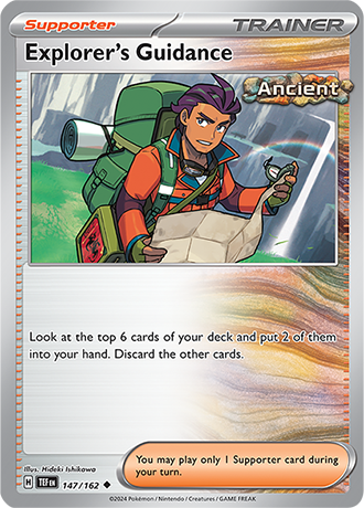 Karta Pokemon 147 162 Explorer's Guidance [Temporal Forces].JPG