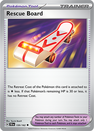 Karta Pokemon 159 162 Rescue Board [Temporal Forces].JPG
