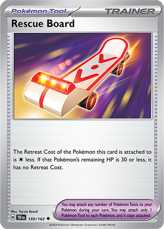 Karta Pokemon 159 162 Rescue Board [Temporal Forces].JPG