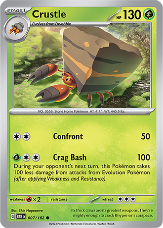 Karta Pokemon 007 182 Crustle [Paradox Rift].JPG