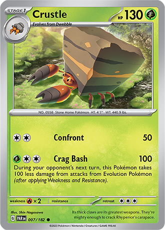 Karta Pokemon 007 182 Crustle [Paradox Rift].JPG