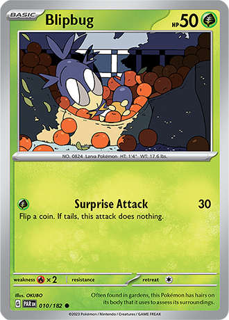 Karta Pokemon 010 182 Blipbug [Paradox Rift].JPG