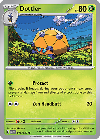 Karta Pokemon 011 182 Dottler [Paradox Rift].JPG