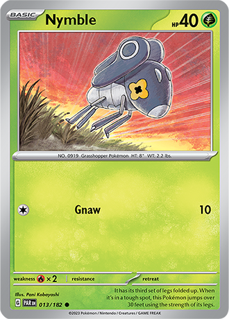Karta Pokemon 013 182 Nymble [Paradox Rift].JPG