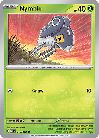 Karta Pokemon 013 182 Nymble [Paradox Rift].JPG