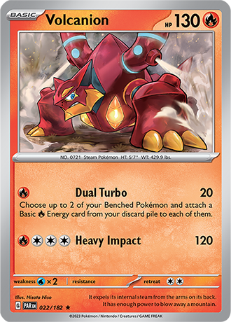 Karta Pokemon 022 182 Volcanion [Paradox Rift].JPG