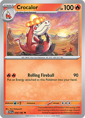 Karta Pokemon 024 182 Crocalor [Paradox Rift].JPG