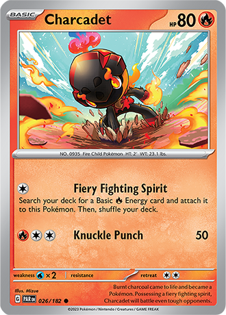 Karta Pokemon 026 182 Charcadet [Paradox Rift].JPG