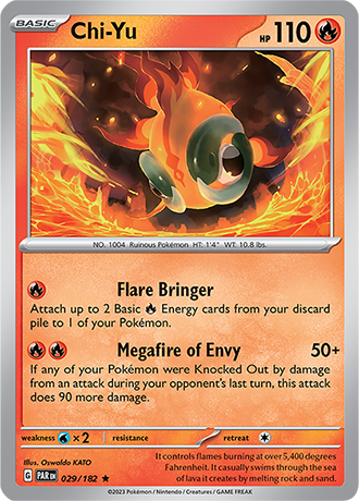 Karta Pokemon 029 182 Chi-Yu [Paradox Rift].JPG