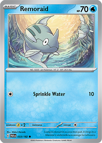 Karta Pokemon 033 182 Remoraid [Paradox Rift].JPG