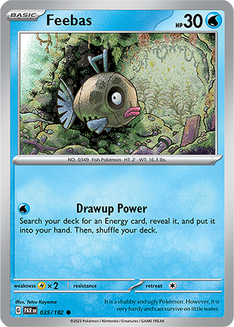 Karta Pokemon 035 182 Feebas [Paradox Rift].JPG