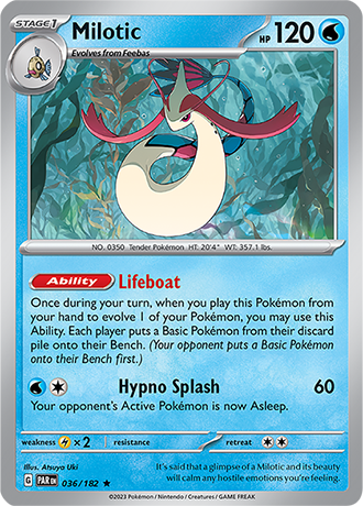 Karta Pokemon 036 182 Milotic [Paradox Rift].JPG
