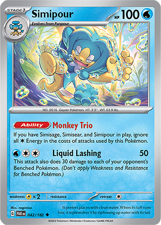 Karta Pokemon 042 182 Simipour [Paradox Rift].JPG