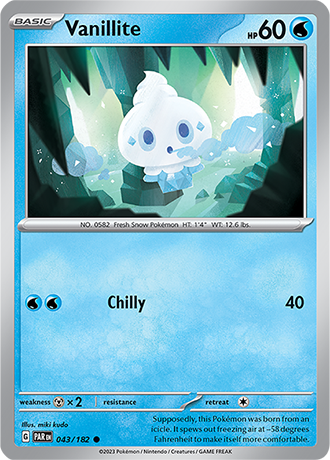 Karta Pokemon 043 182 Vanillite [Paradox Rift].JPG