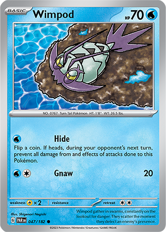 Karta Pokemon 047 182 Wimpod [Paradox Rift].JPG