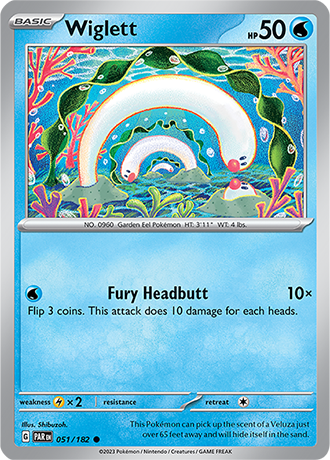 Karta Pokemon 051 182 Wiglett [Paradox Rift].JPG