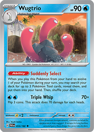 Karta Pokemon 053 182 Wugtrio [Paradox Rift].JPG