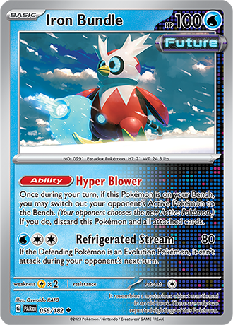 Karta Pokemon 056 182 Iron Bundle [Paradox Rift].JPG