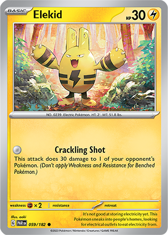 Karta Pokemon 059 182 Elekid [Paradox Rift].JPG