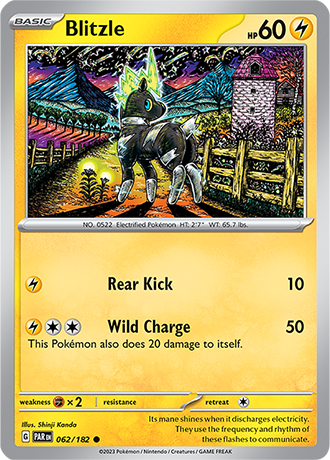 Karta Pokemon 062 182 Blitzle [Paradox Rift].JPG