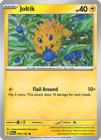 Karta Pokemon 064 182 Joltik [Paradox Rift].JPG