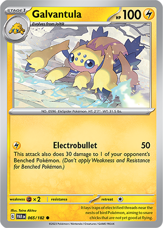 Karta Pokemon 065 182 Galvantula [Paradox Rift].JPG