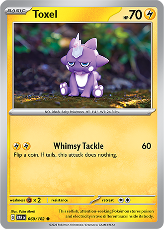 Karta Pokemon 069 182 Toxel [Paradox Rift].JPG