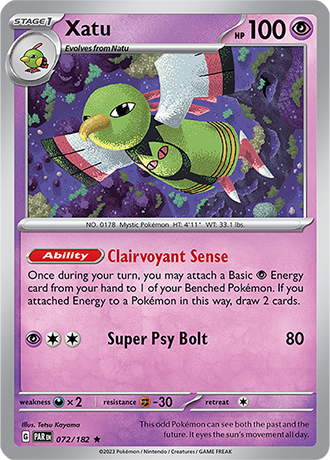 Karta Pokemon 072 182 Xatu [Paradox Rift].JPG