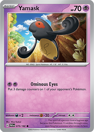 Karta Pokemon 075 182 Yamask [Paradox Rift].JPG
