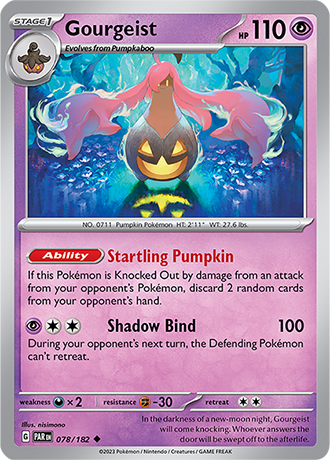 Karta Pokemon 078 182 Gourgeist [Paradox Rift].JPG