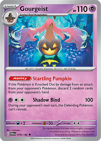 Karta Pokemon 078 182 Gourgeist [Paradox Rift].JPG