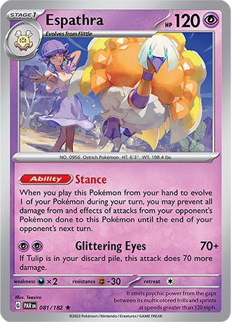 Karta Pokemon 081 182 Espathra [Paradox Rift].JPG