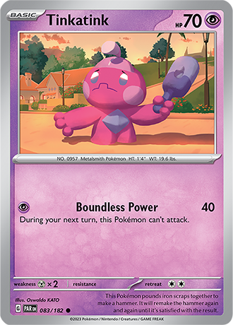 Karta Pokemon 083 182 Tinkatink [Paradox Rift].JPG