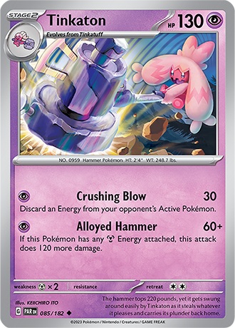 Karta Pokemon 085 182 Tinkaton [Paradox Rift].JPG