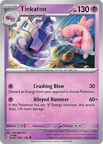 Karta Pokemon 085 182 Tinkaton [Paradox Rift].JPG