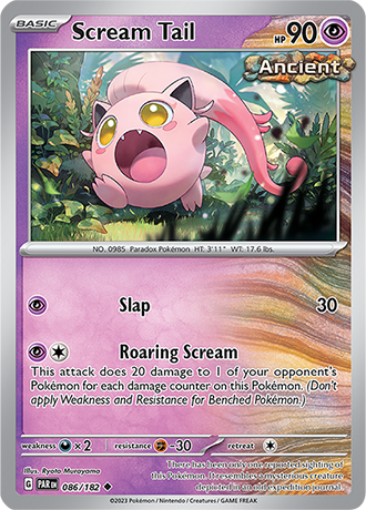 Karta Pokemon 086 182 Scream Tail [Paradox Rift].JPG