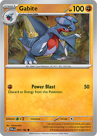 Karta Pokemon 095 182 Gabite [Paradox Rift].JPG